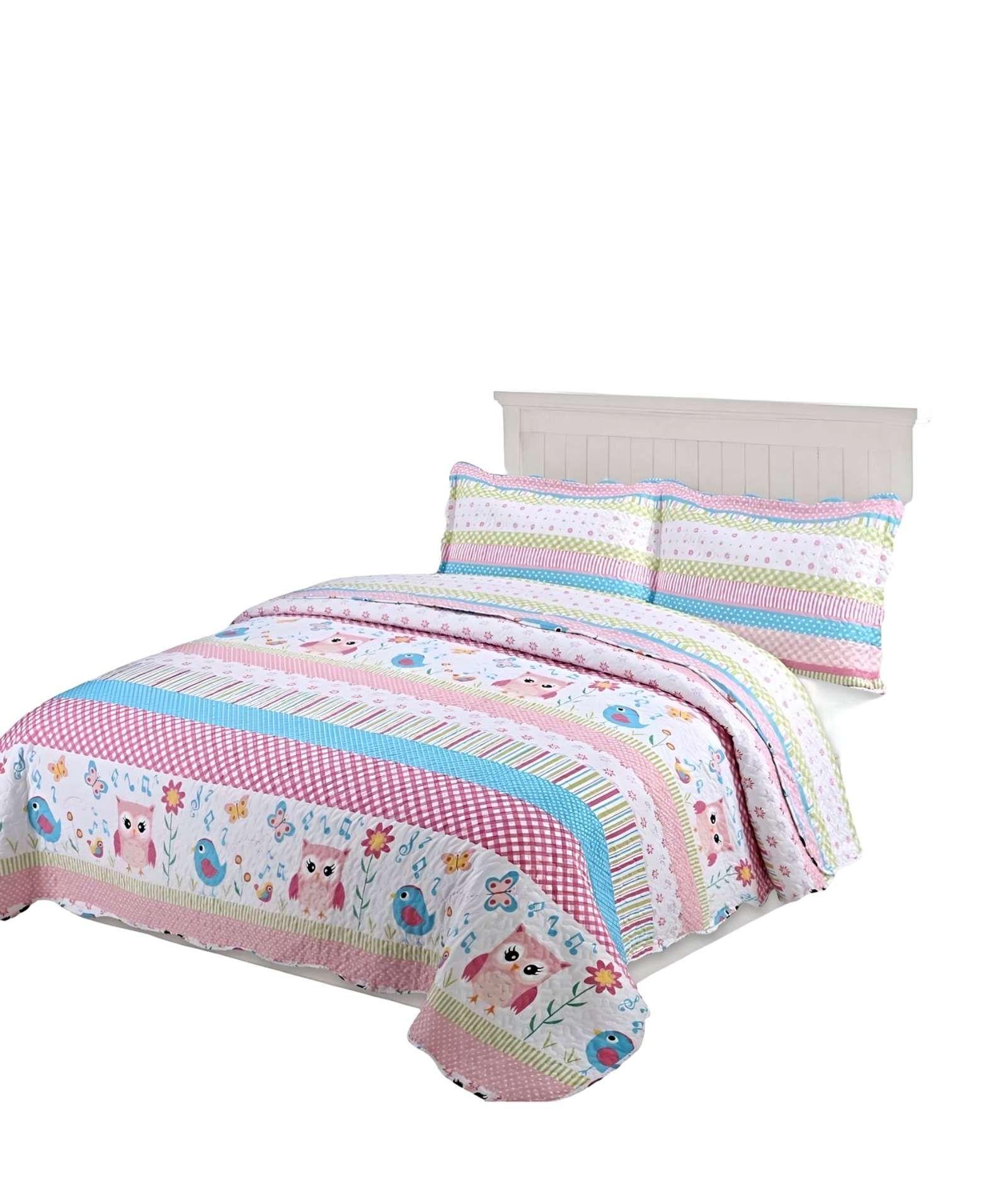CUBRECAMA QUILT DE VERANO PLAZA Y MEDIA A28-0