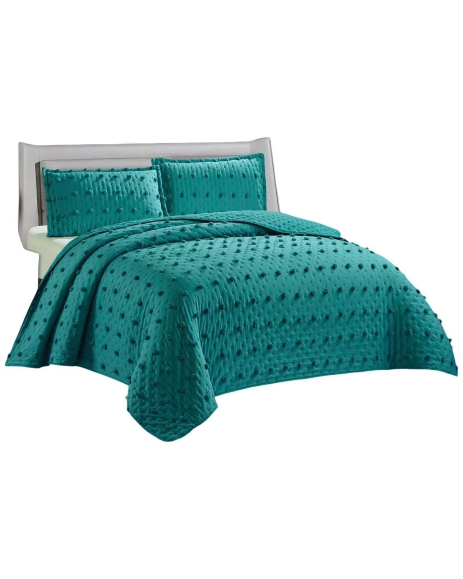 CUBRECAMA QUILT DELGADO TUFTING DE LUJO SUAVE 2 PLAZAS H7-0