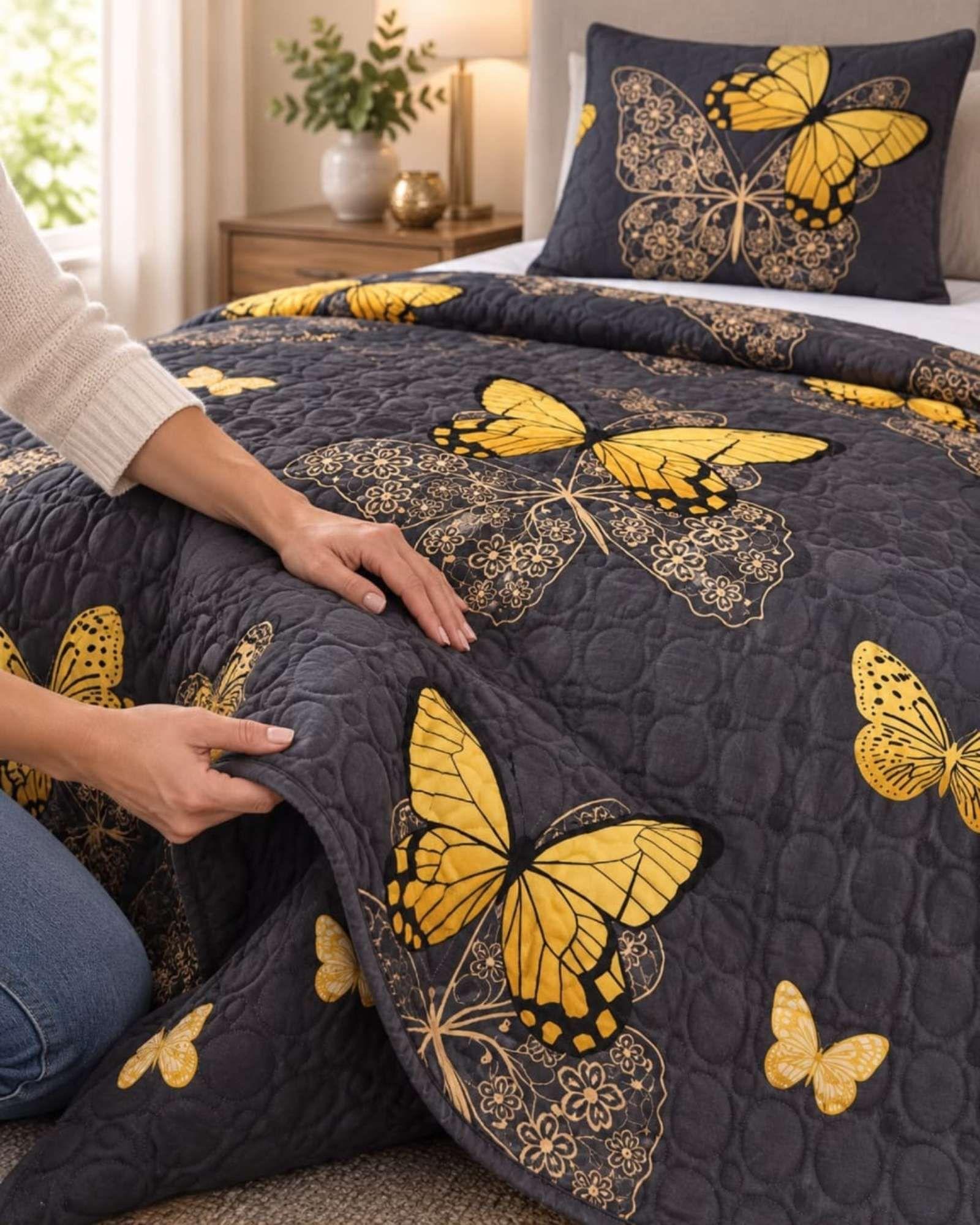 Cubrecama Quilt de Plaza y Media  Con Funda De Almohada C3-1