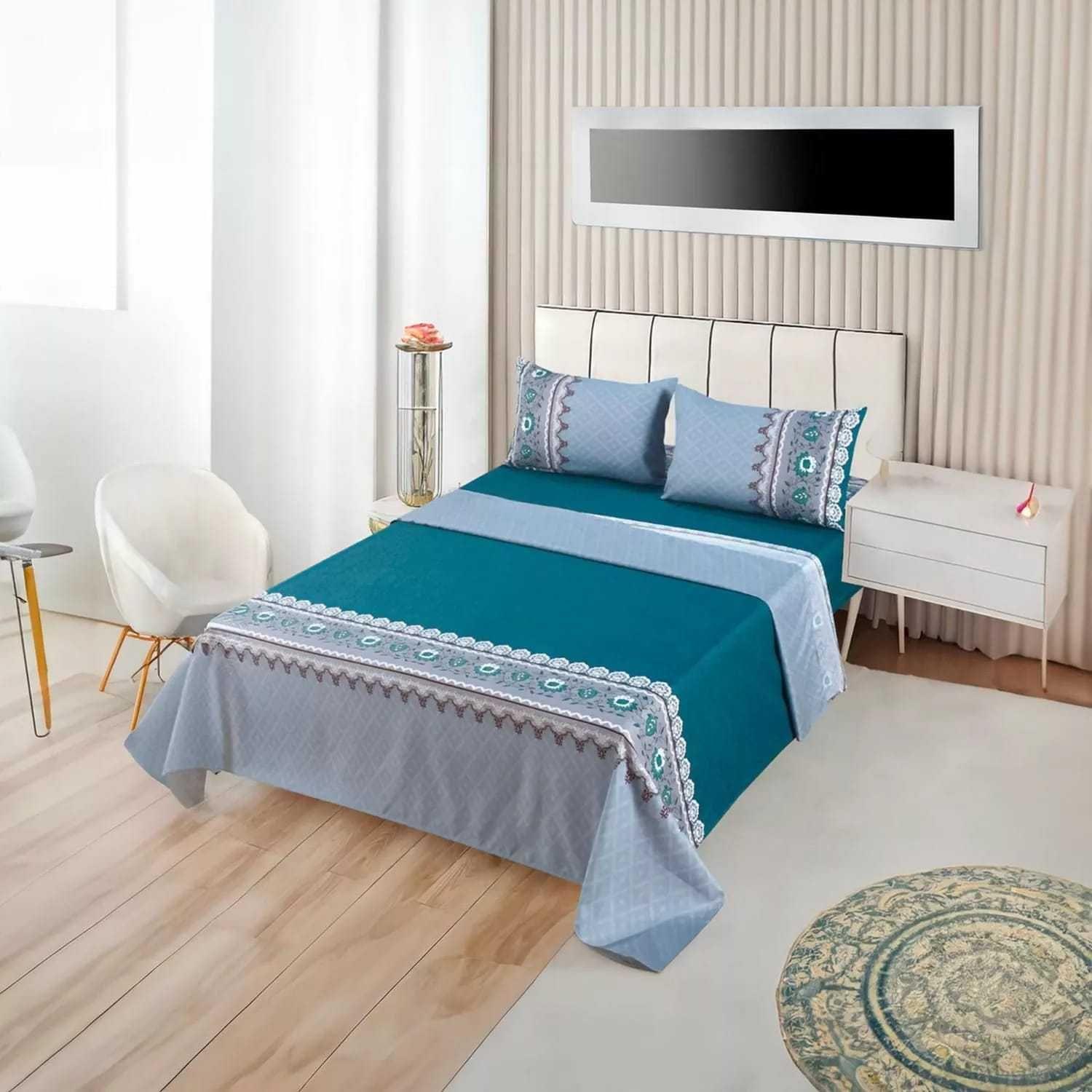 JUEGO DE SABANAS 500 HILOS PLAZA Y MEDIA A5-2