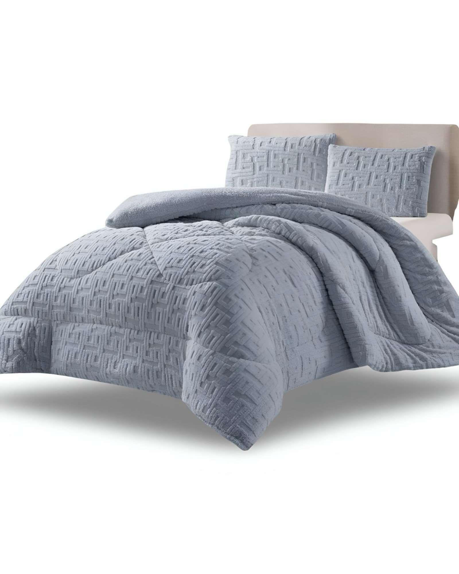 Cubrecama Acolchado con chiporro diseño Texturizado King K19-2