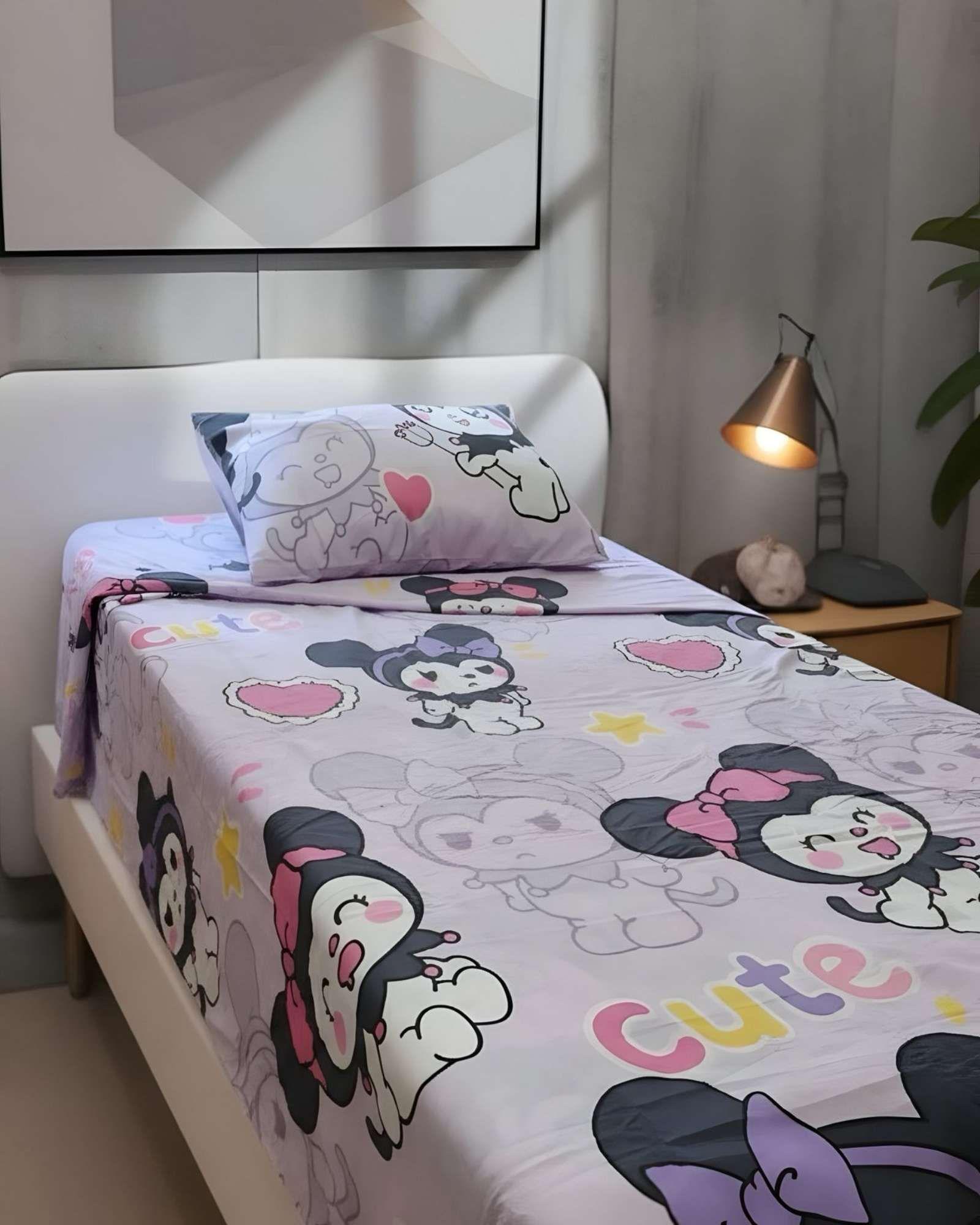 JUEGO DE SABANA DE NIÑA INFANTIL PLAZA Y MEDIA 3 PCS-4