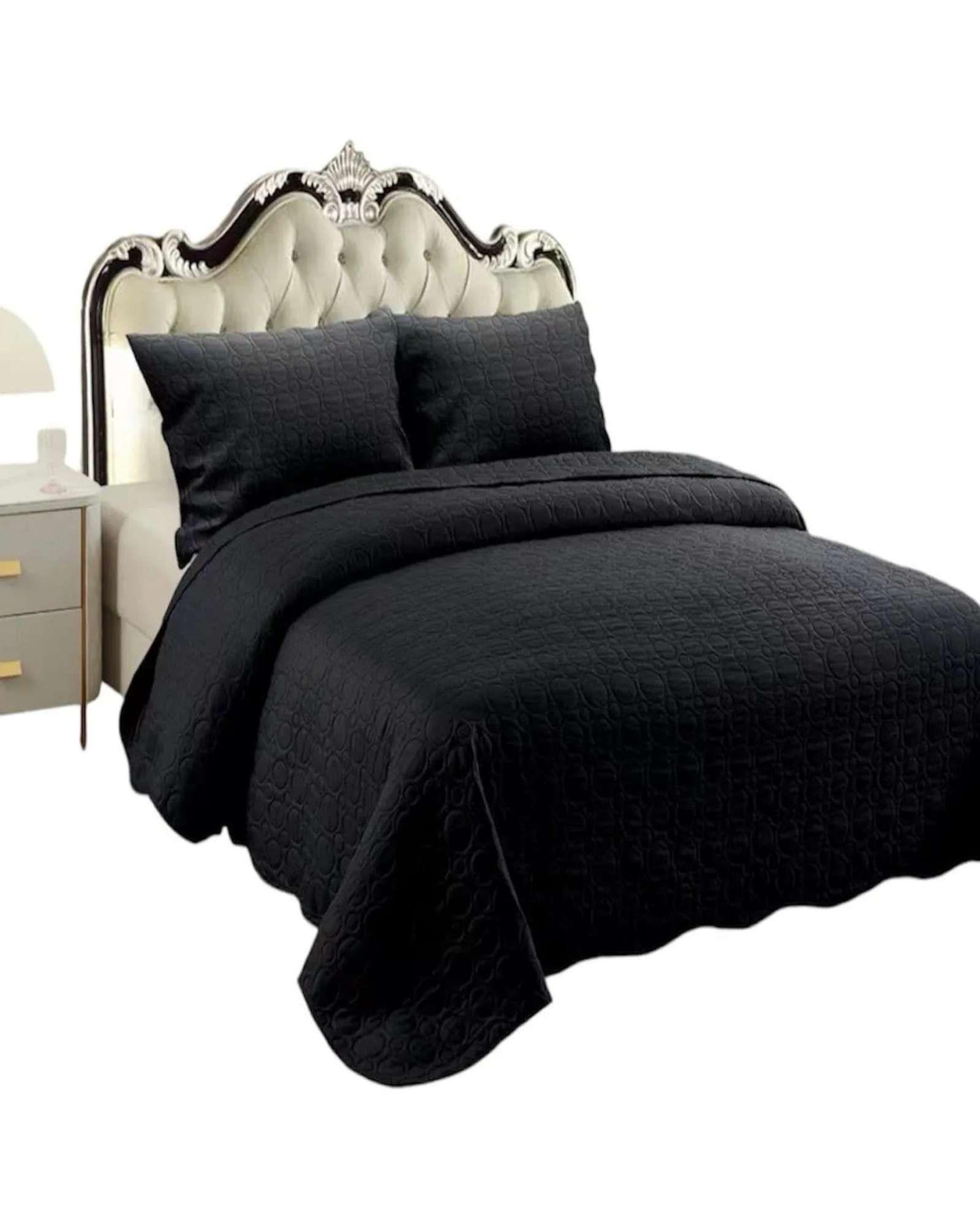 SABANA CON CUBRECAMA DE VERANO 2 PLAZAS + 2 ALMOHADAS s31-4