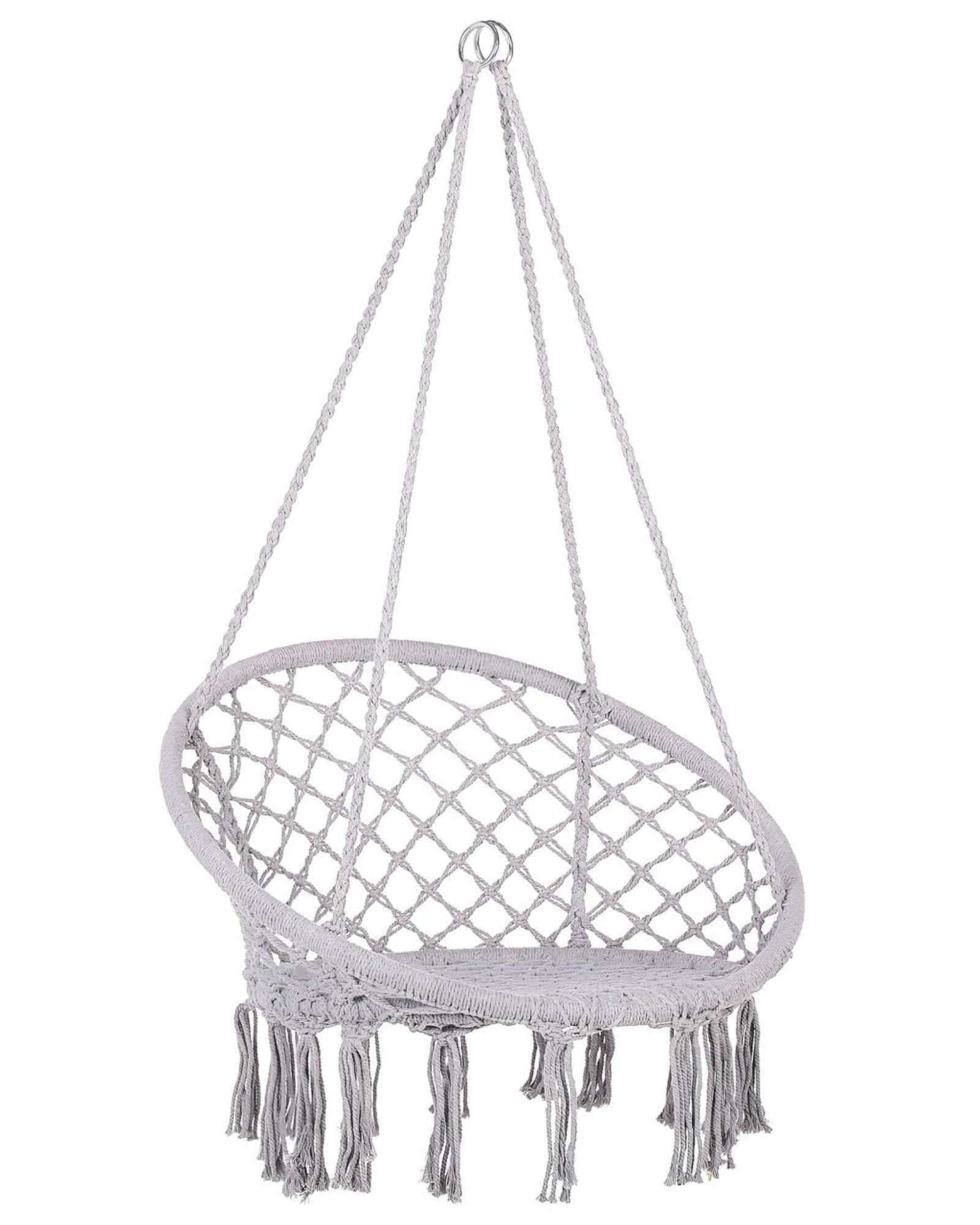 Hamaca Silla Colgante Reforzada para Interior y Exterior Sin Cojines 03-3