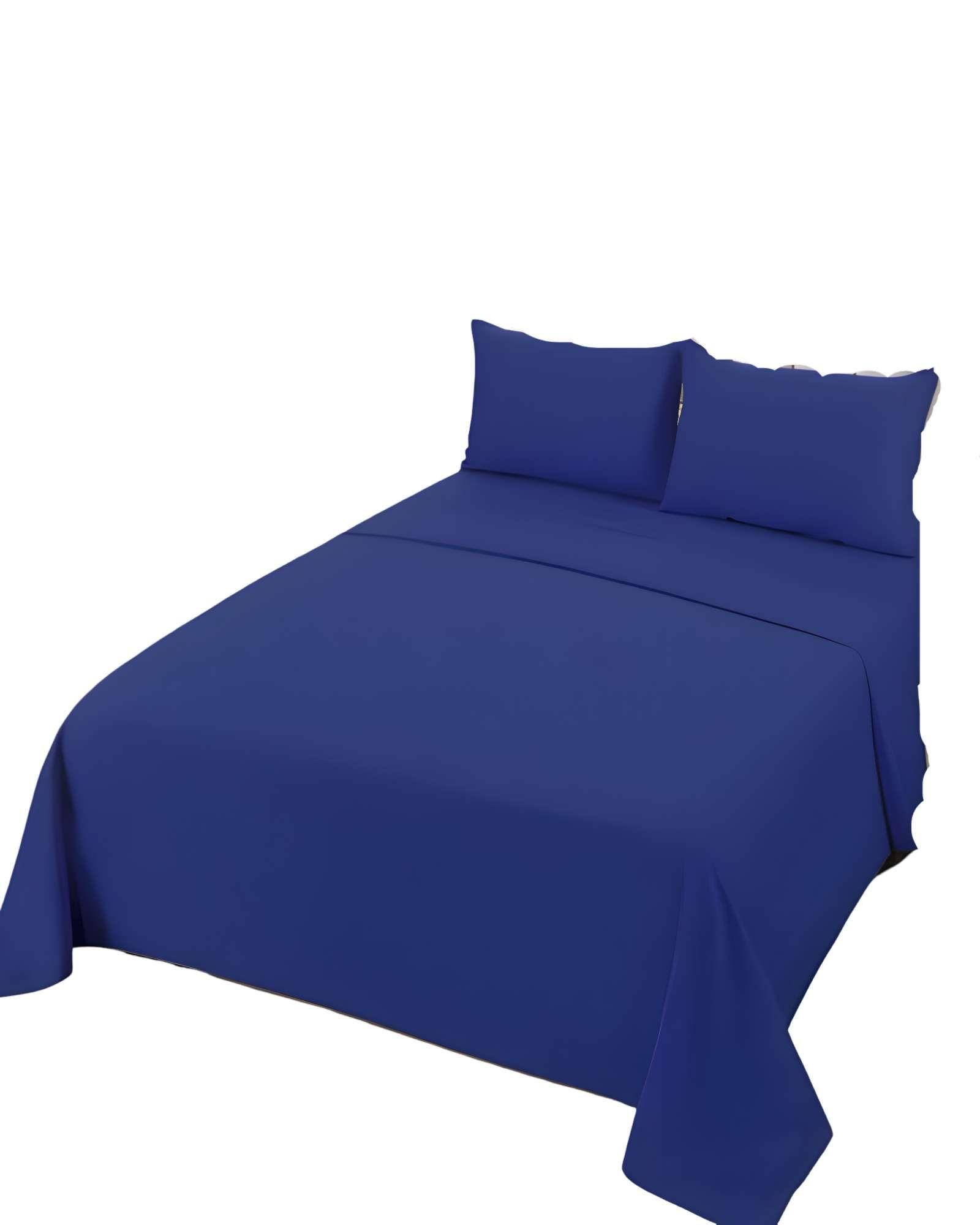 JUEGO DE SABANAS KING AZUL MARINO-0
