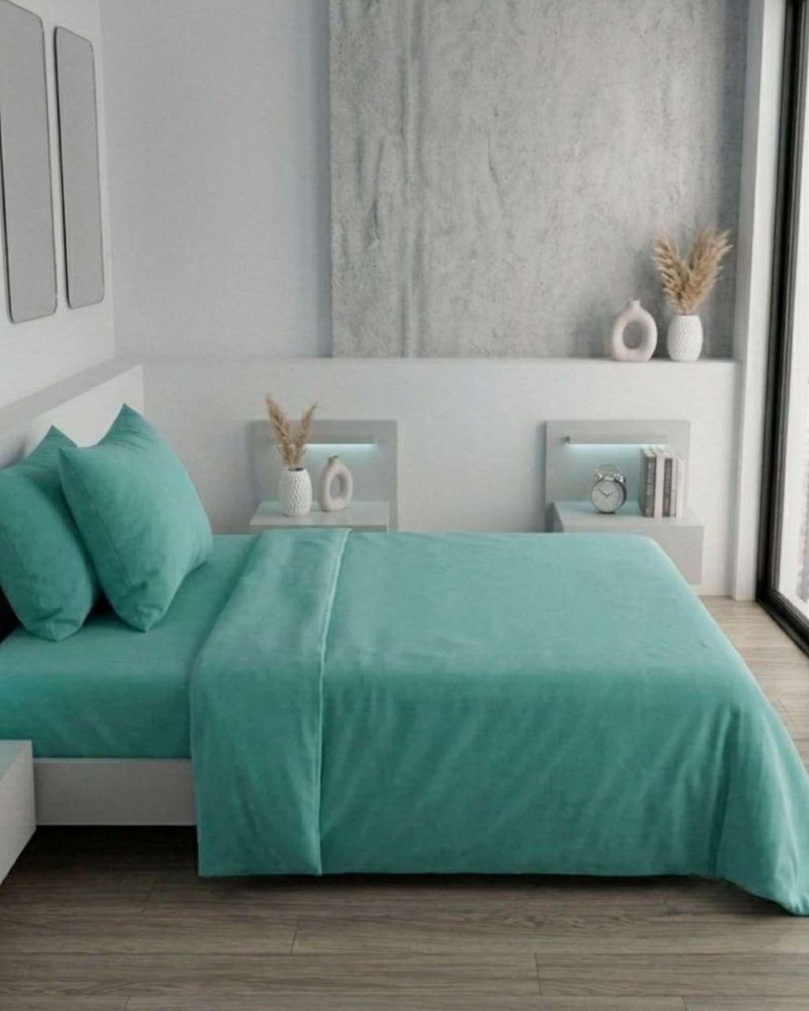 Set de Sábanas de Polar Invierno Térmicas Suavidad Premium Superking B05-4