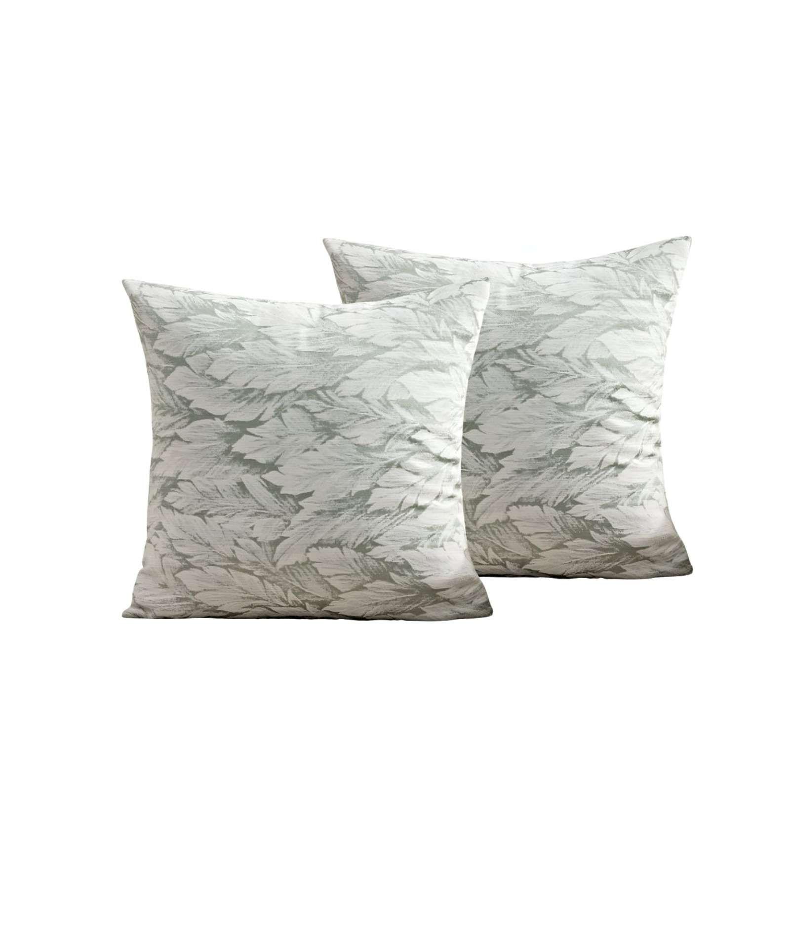 JUEGO DE 2 FUNDAS DE COJINES DISEÑO HOJA 45CM X 45 CM A4-2