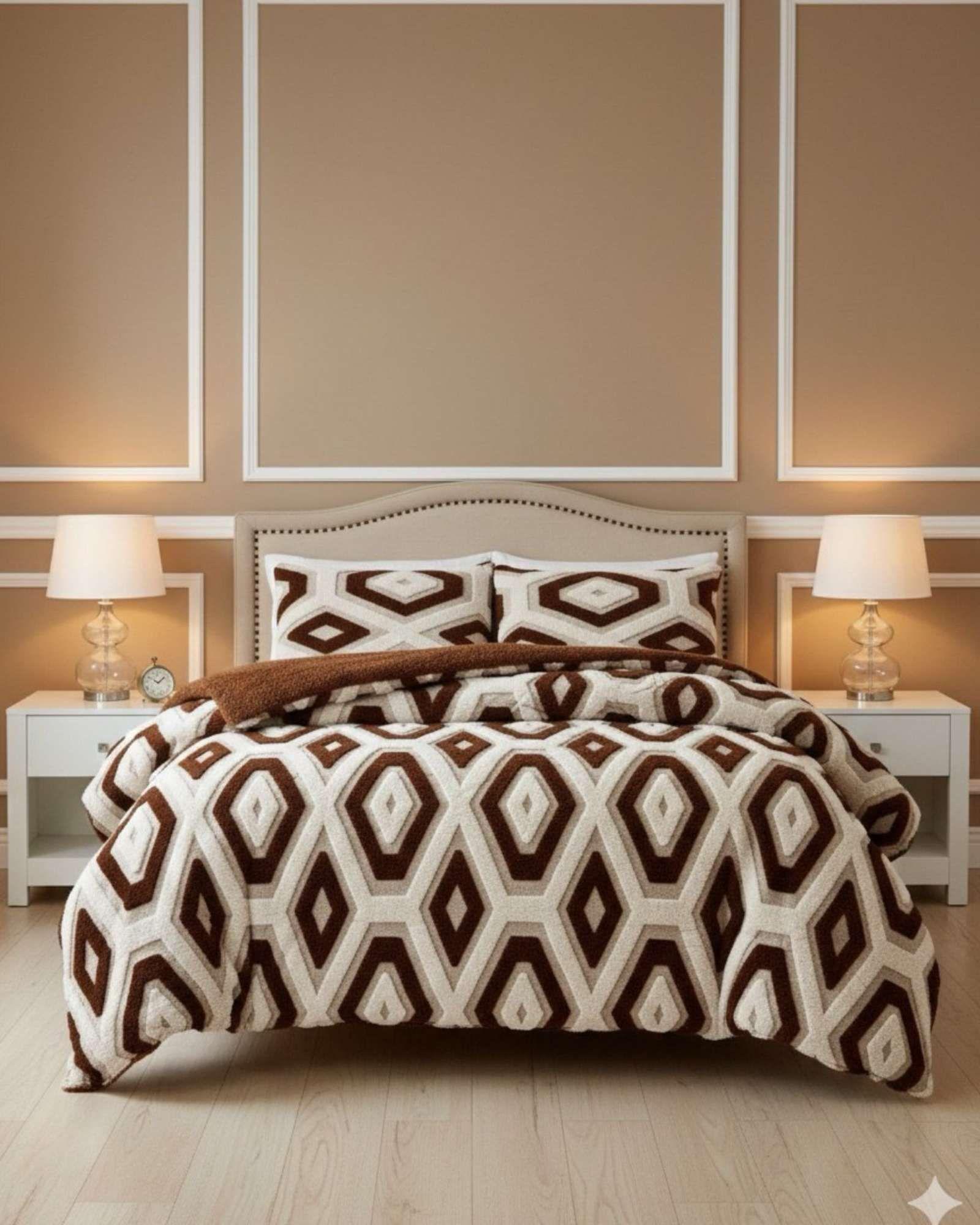 Cubrecama Chiporro Diseño jacquerd Suave y Abrigador King A40-2