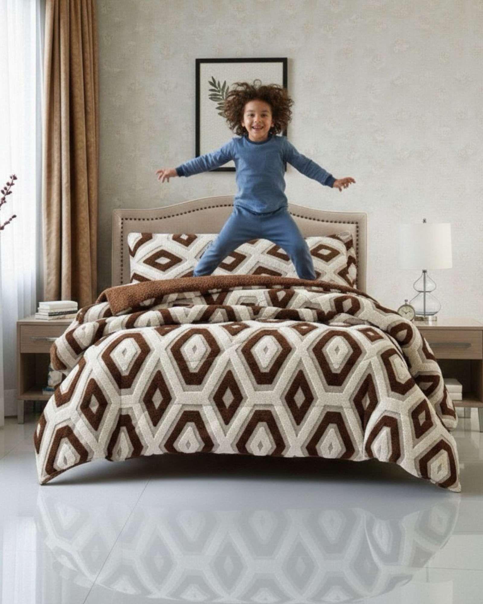 Cubrecama Chiporro Diseño jacquerd Suave y Abrigador King A40-4