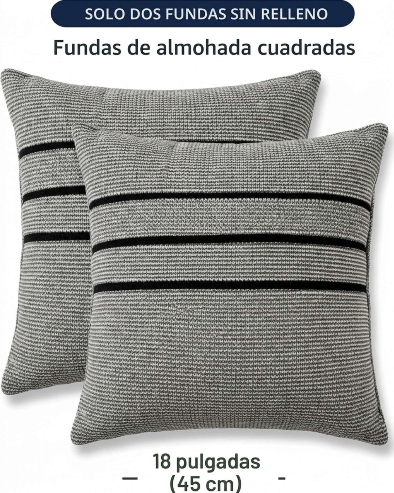Set de Fundas para Cojines Texturizadas con Franjas 6 unidades-7