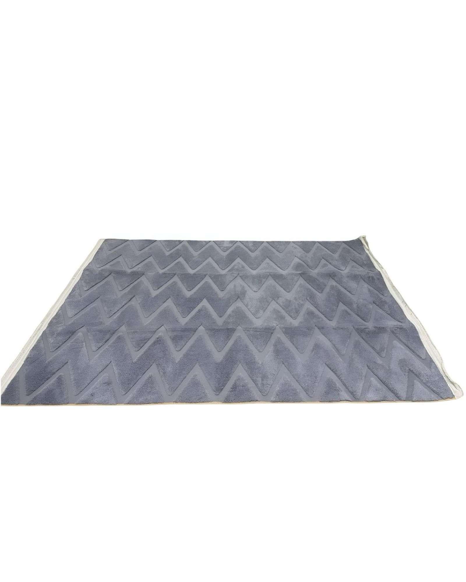 ALFOMBRA JACQUARD TEXTURIZADA CON DISEÑO Y FLECOS 200X240 CM A18-3