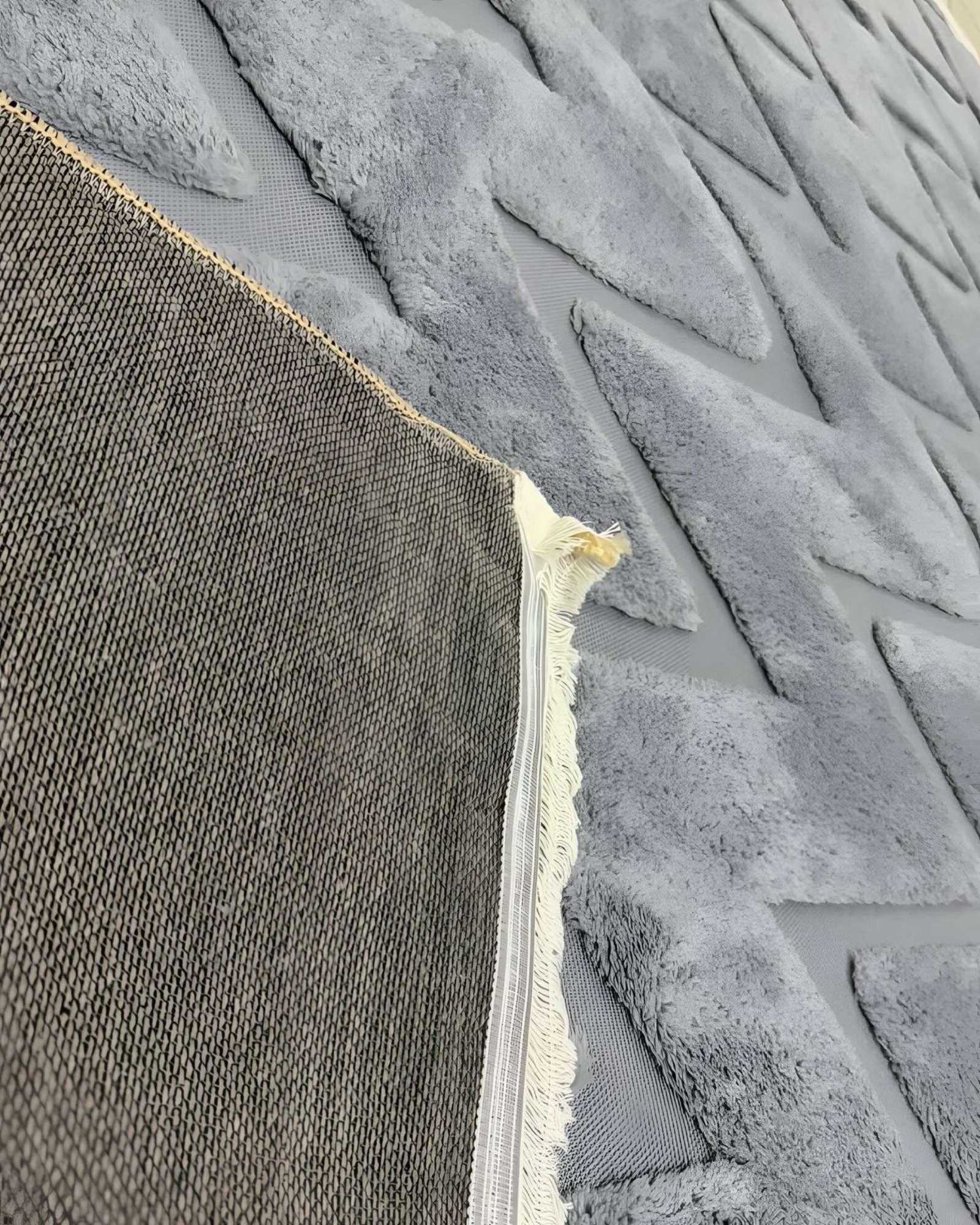 ALFOMBRA JACQUARD TEXTURIZADA CON DISEÑO Y FLECOS 200X240 CM A18-4