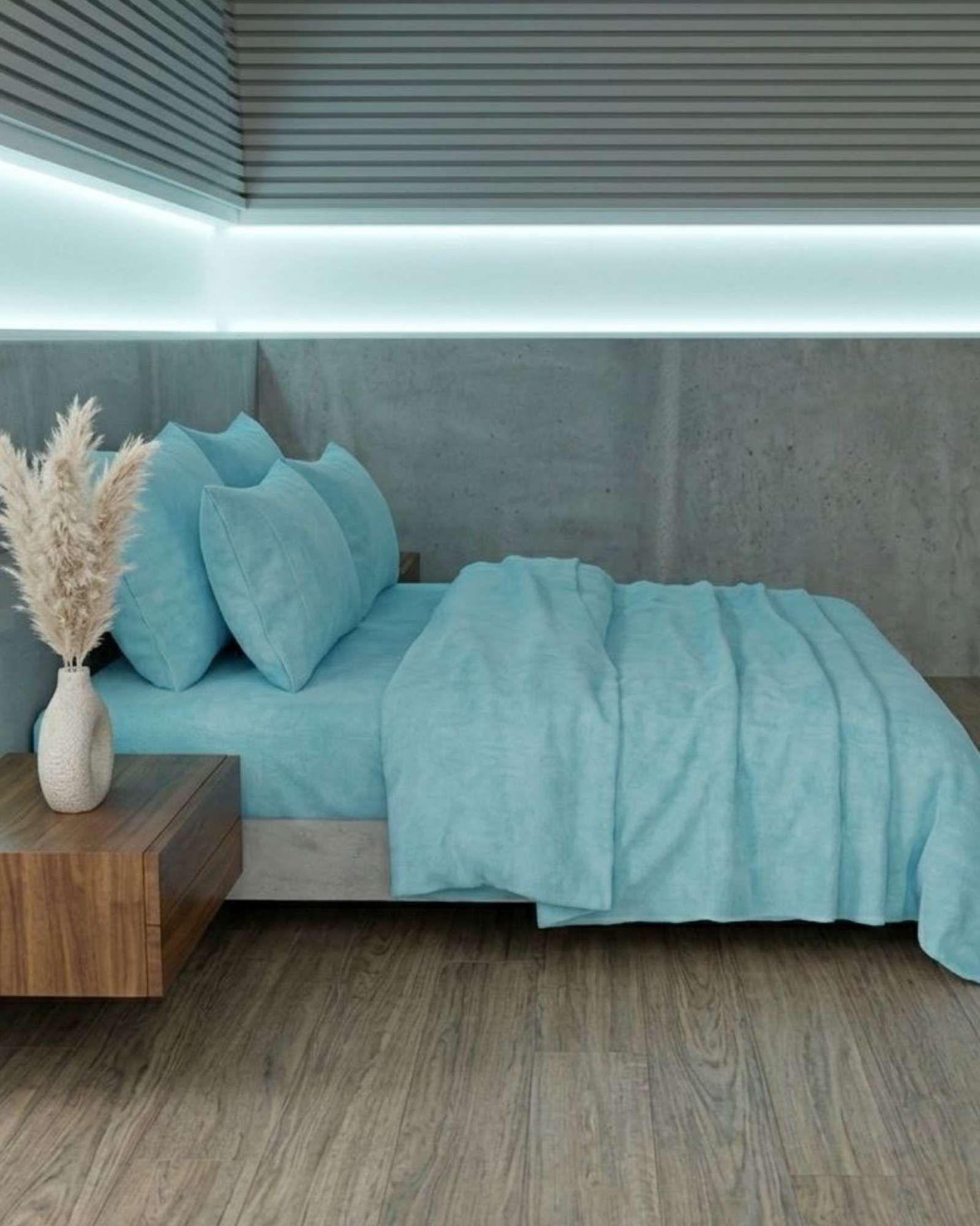 Set de Sábanas de Polar Invierno Térmicas Suavidad Premium 2 Plazas B01-4