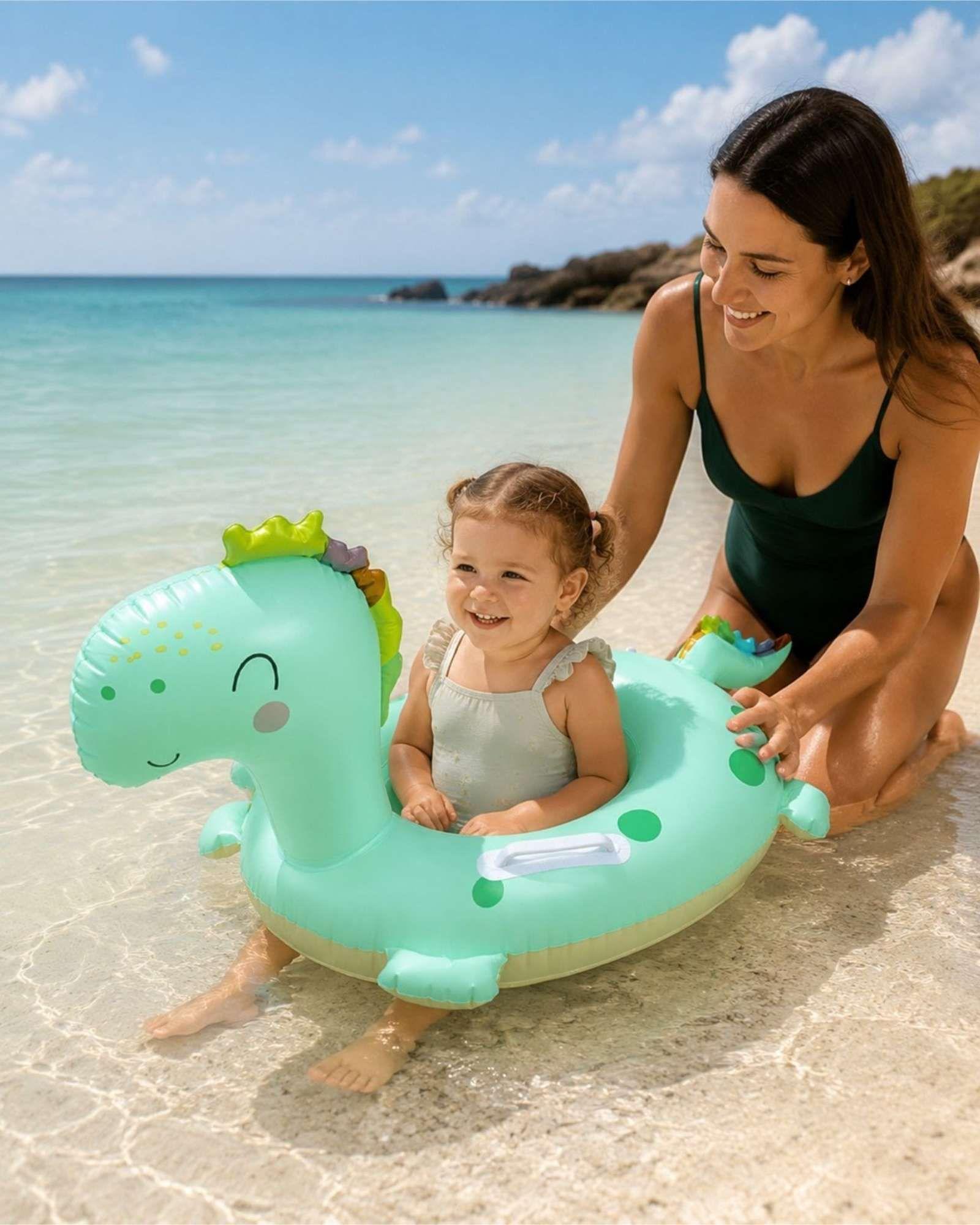 Flotador Infantil Inflable con Asas Diseño Animal para Piscina7-3