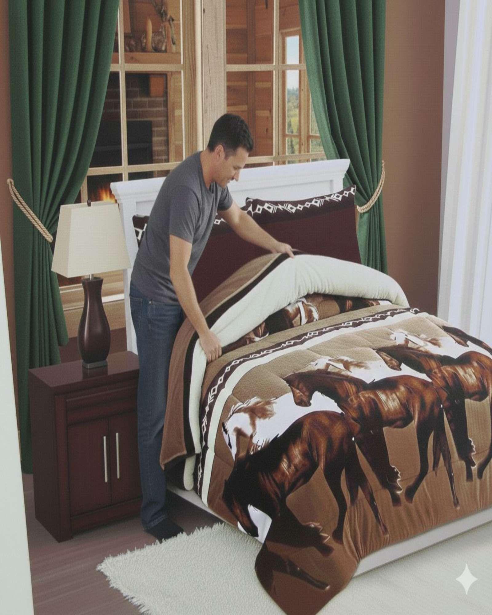 Cubrecama con  Chiporro de Invierno 2 Plazas blanco-4