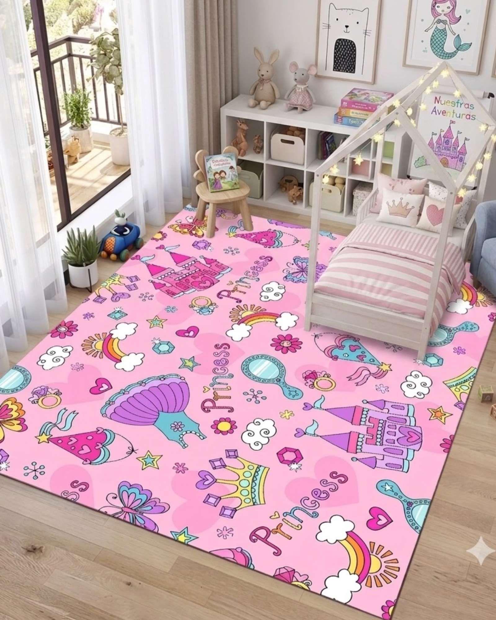 Alfombra infantil 120x180cm con Diseño 3D Antideslizante-2