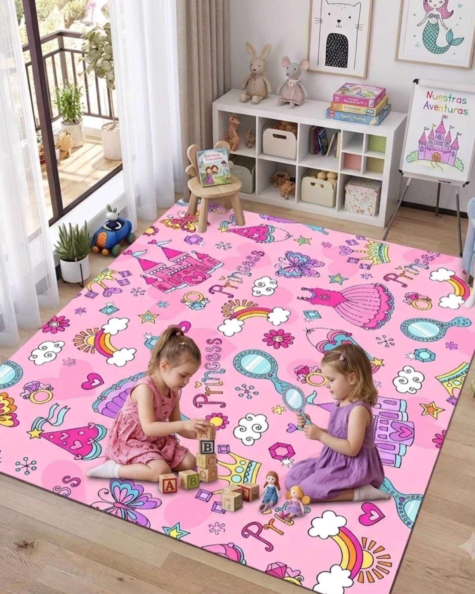 Alfombra infantil 120x180cm con Diseño 3D Antideslizante-4