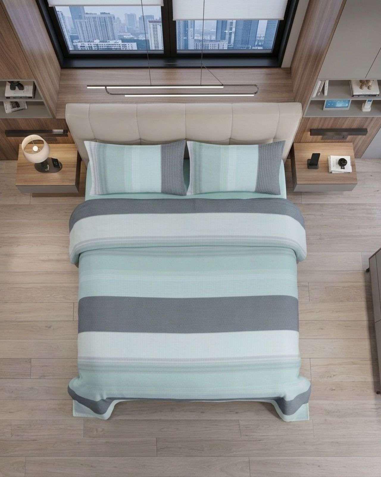 Juego de Sábanas De Polar Térmicas Invierno 2 plaza Diseño Moderno A10-2