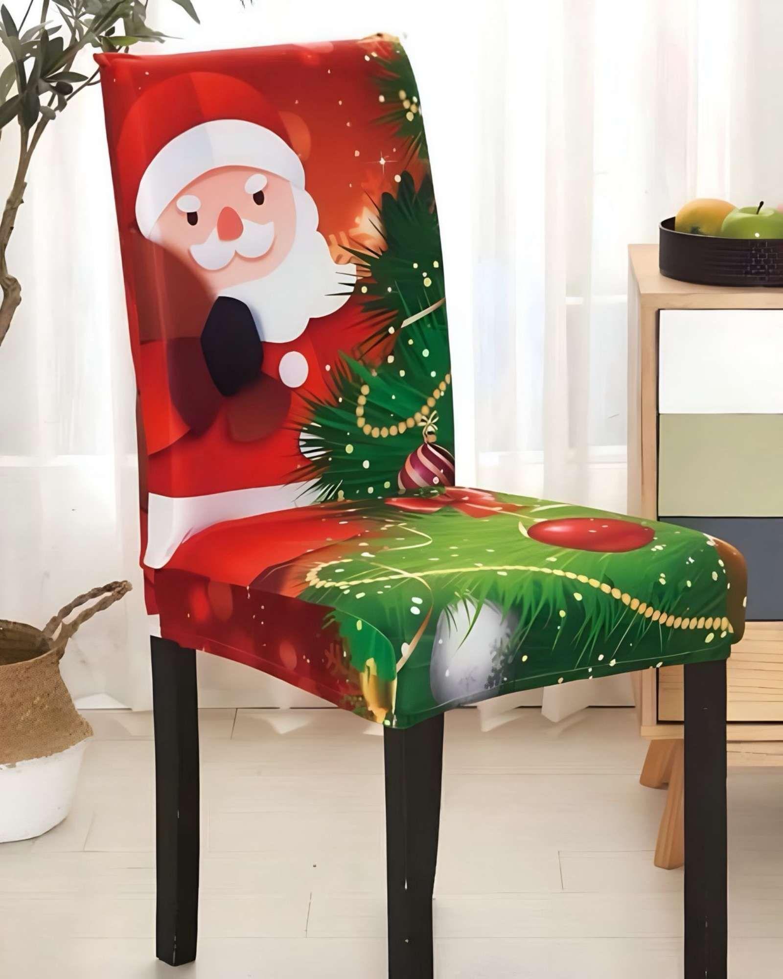 SET DE 6 FUNDAS PARA SILLAS DISEÑO NAVIDAD R06-2
