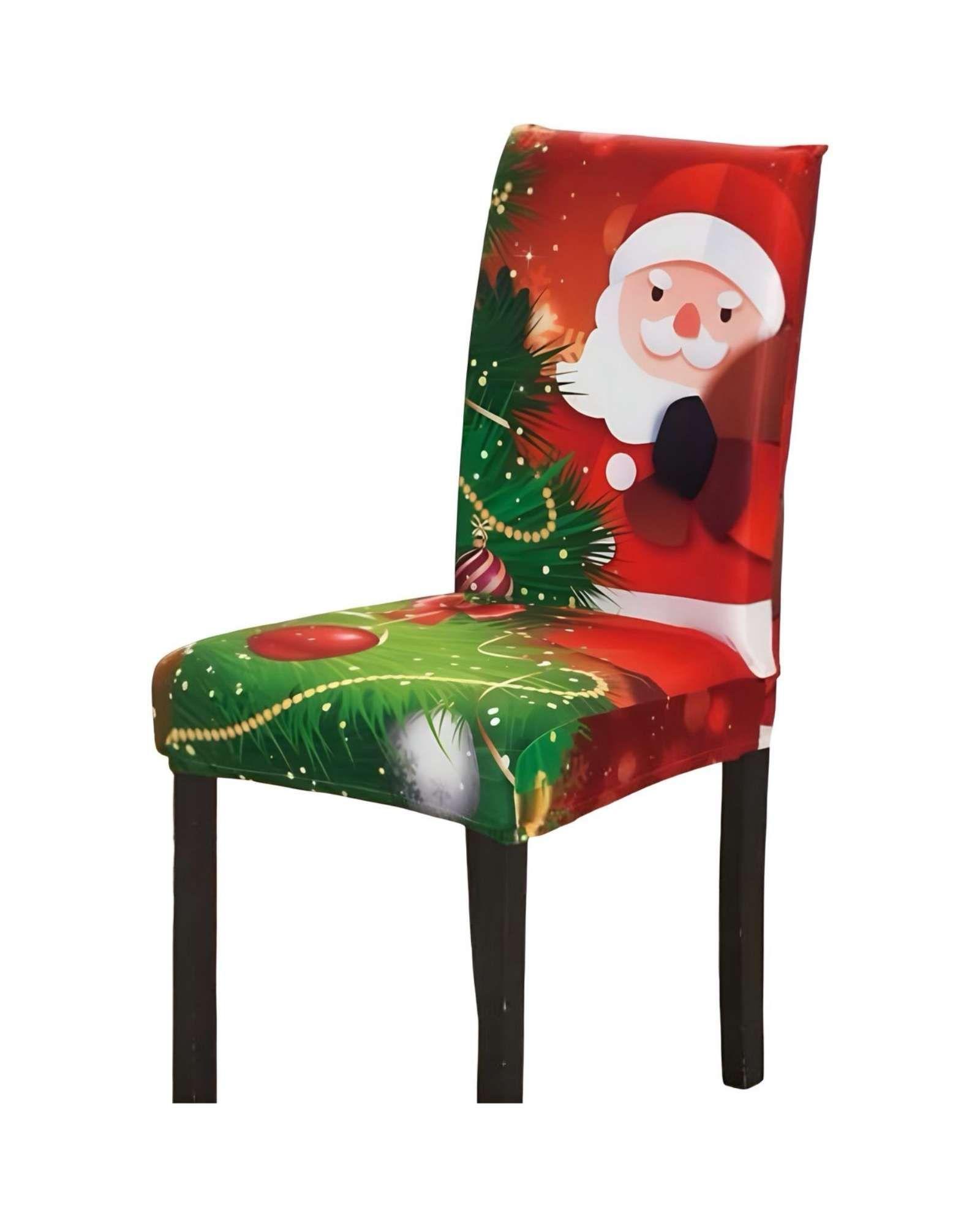 SET DE 6 FUNDAS PARA SILLAS DISEÑO NAVIDAD R06-3