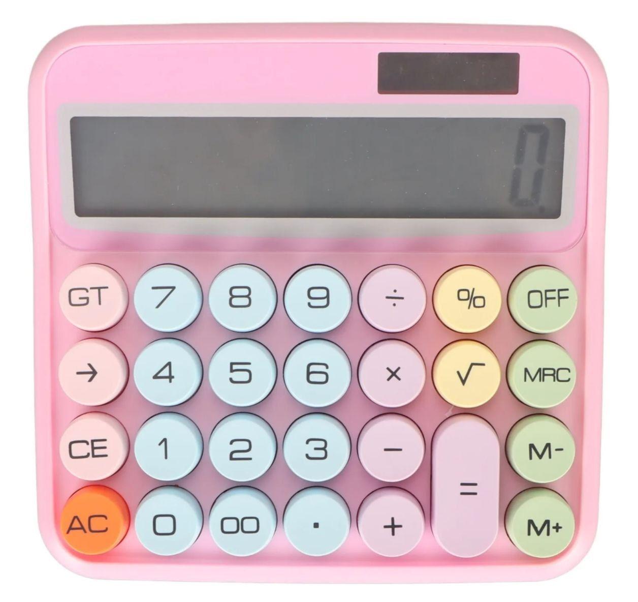 SUMA ESTILO A TU D A Calculadora Kawaii Pastel con Botones Retro-0