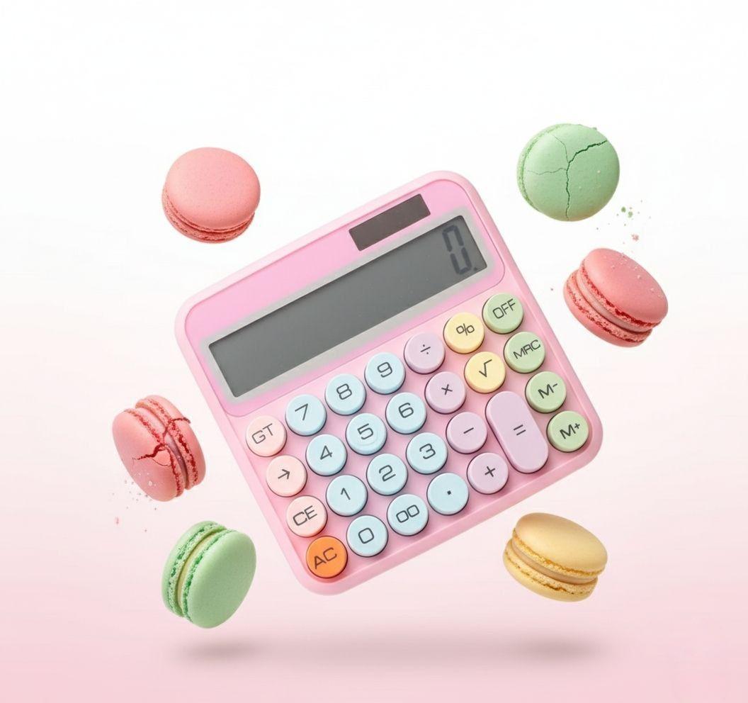 SUMA ESTILO A TU D A Calculadora Kawaii Pastel con Botones Retro-2