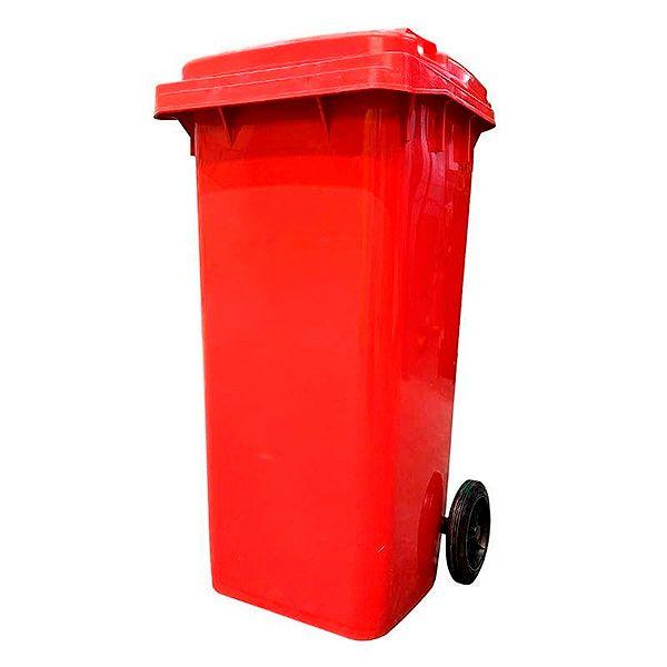 Contenedor de basura 240 Litros Color Rojo-0