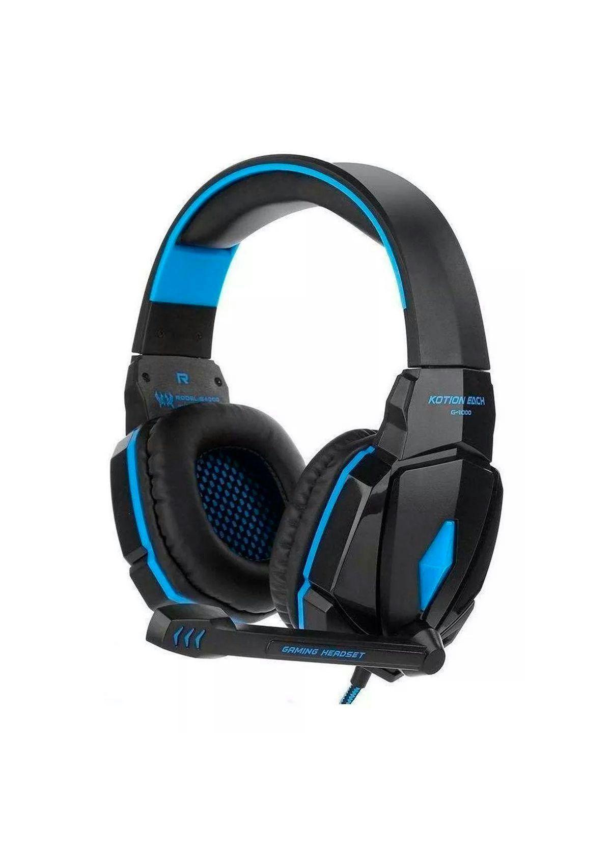 Audífonos Gamer Profesional Kotion Each G4000 Azul-0