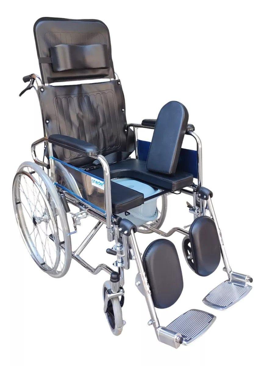 Silla Rueda Neurológica Con Balde Desmontable Reclinable-2