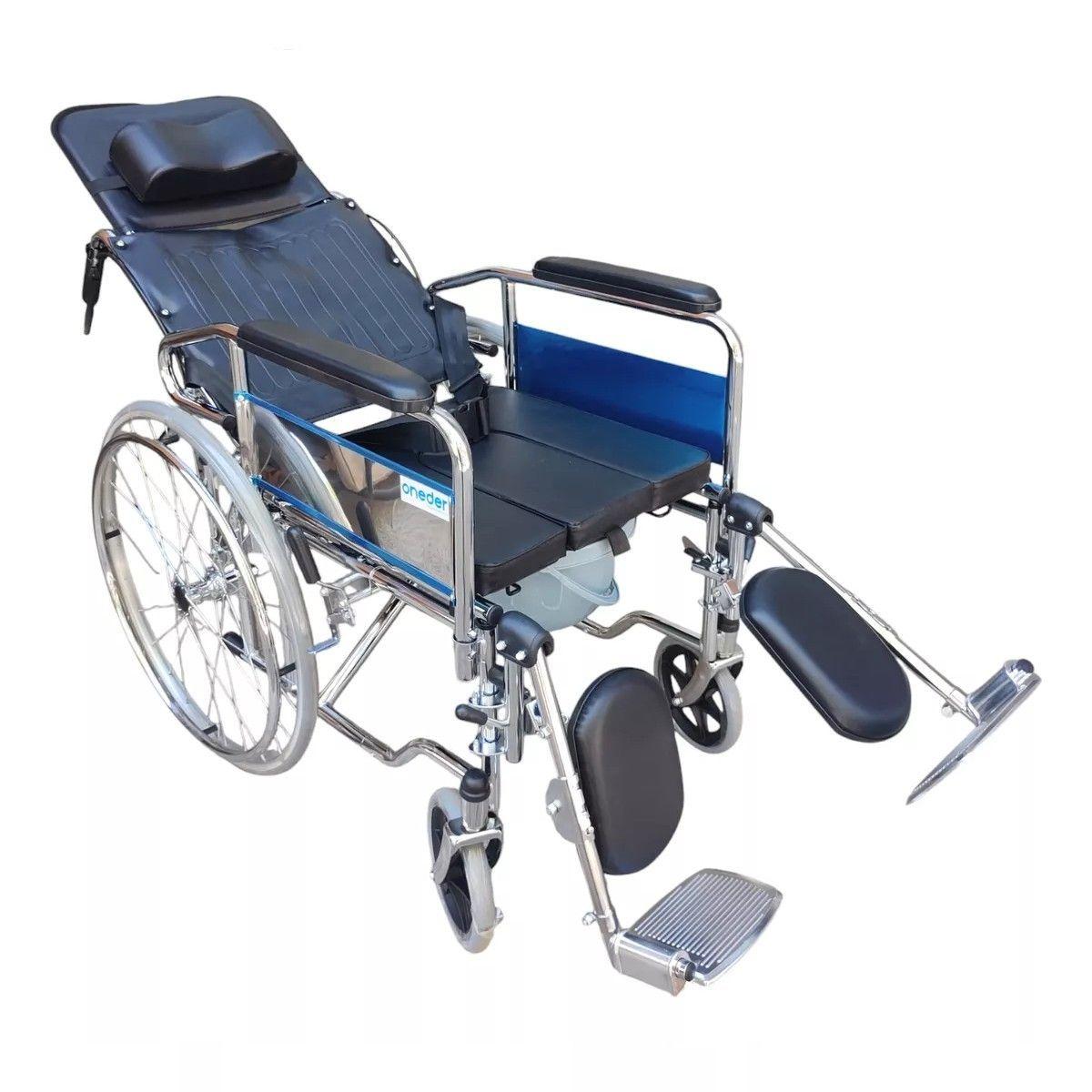 Silla Rueda Neurológica Con Balde Desmontable Reclinable-6