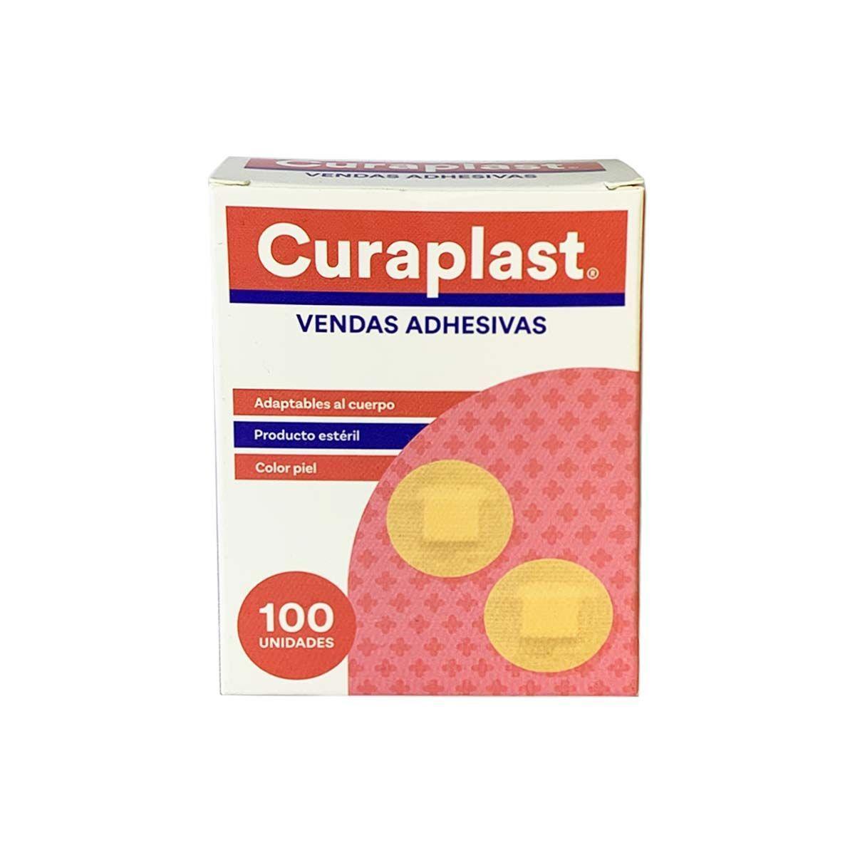 Parche Curita Curaplast Venda Adhesiva Redondo - 100 Unds-0