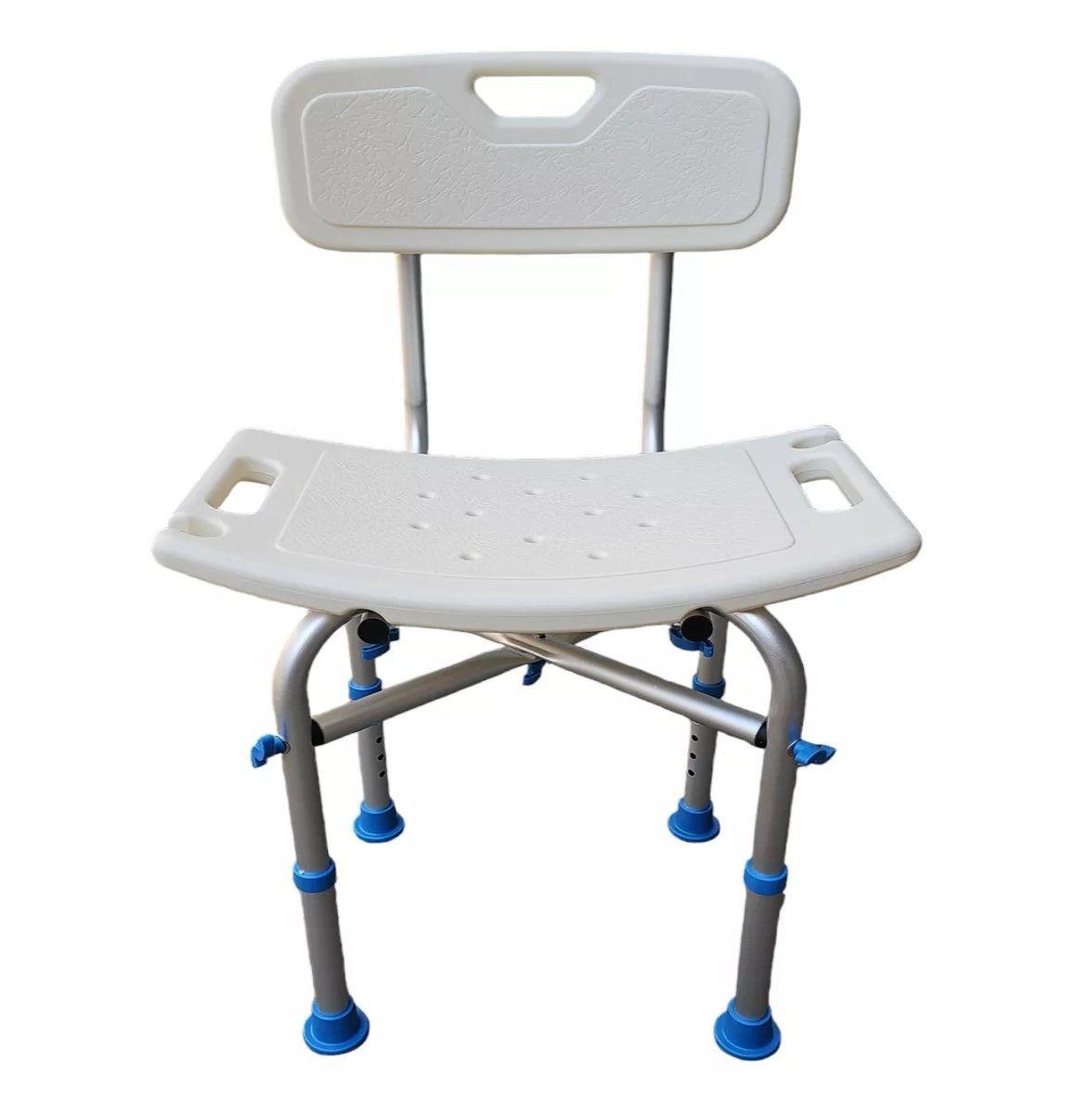 Silla De Ducha Baño Aluminio Base Reforzada Y Antideslizante-2