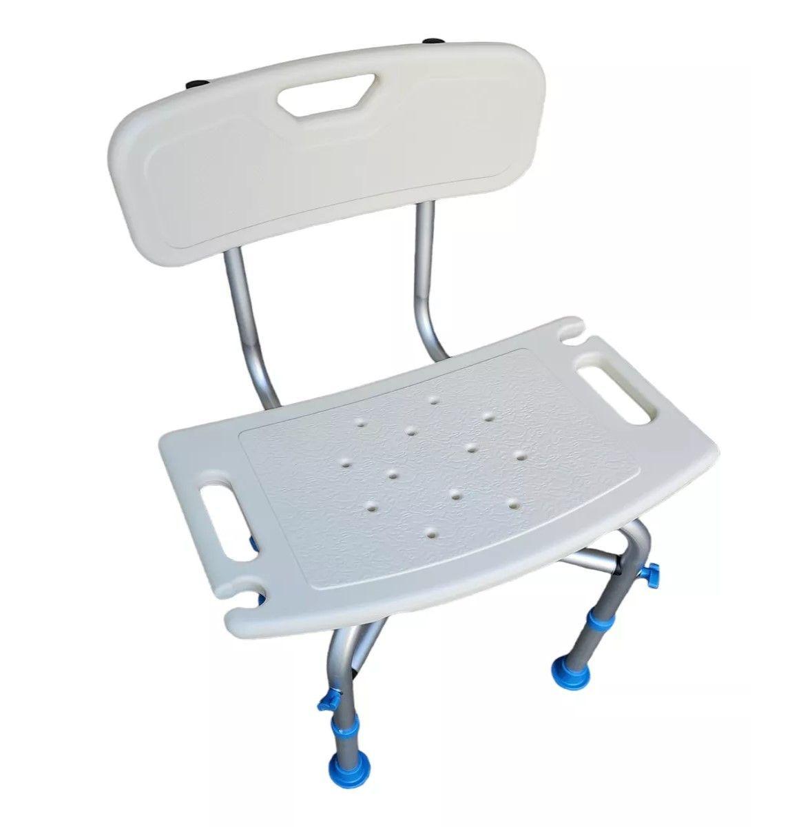 Silla De Ducha Baño Aluminio Base Reforzada Y Antideslizante-4