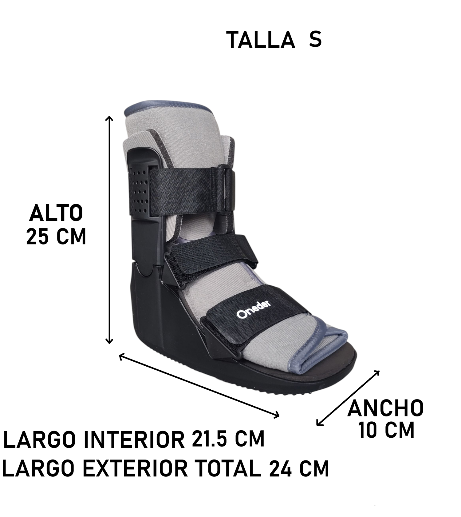 Bota Ortopédica Corta Cam Walker Adultos Premium Oneder-2