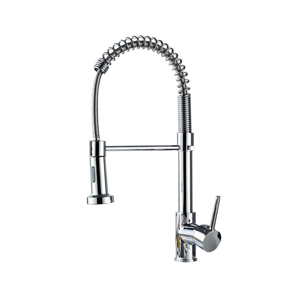 Llave Grifería Lavaplatos Simple Cuello Cisne Flexible Tap03-0