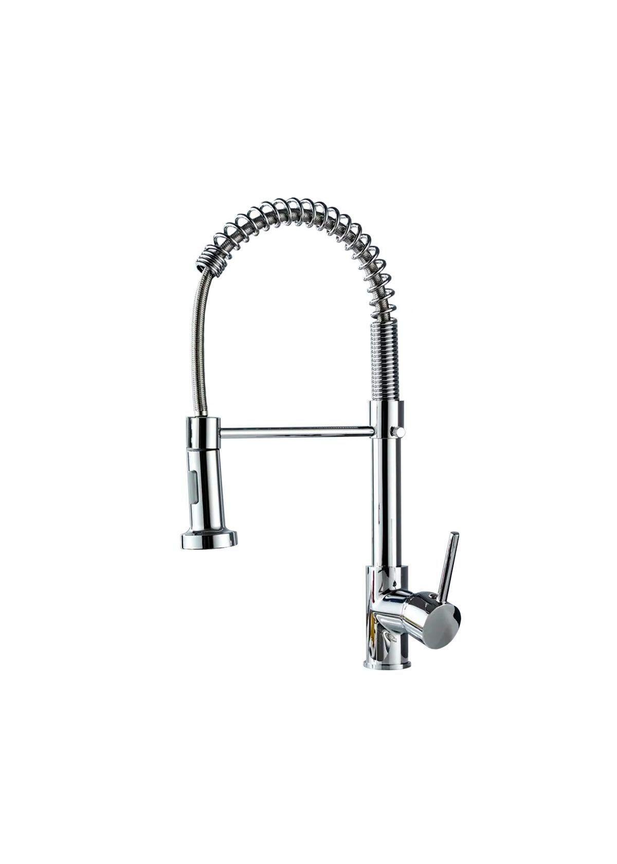 Llave Grifería Lavaplatos Simple Cuello Cisne Flexible Tap03-0