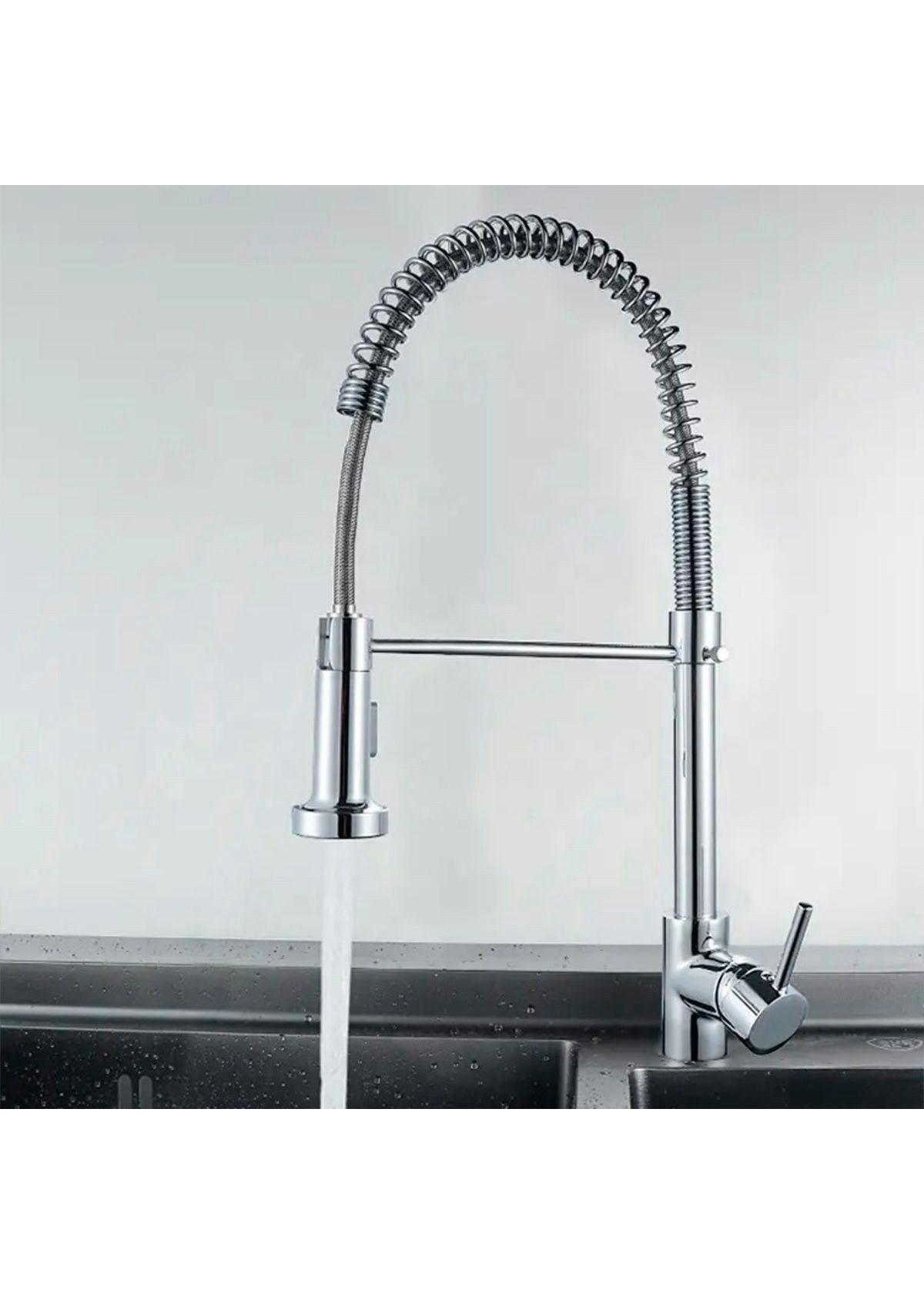 Llave Grifería Lavaplatos Simple Cuello Cisne Flexible Tap03-5