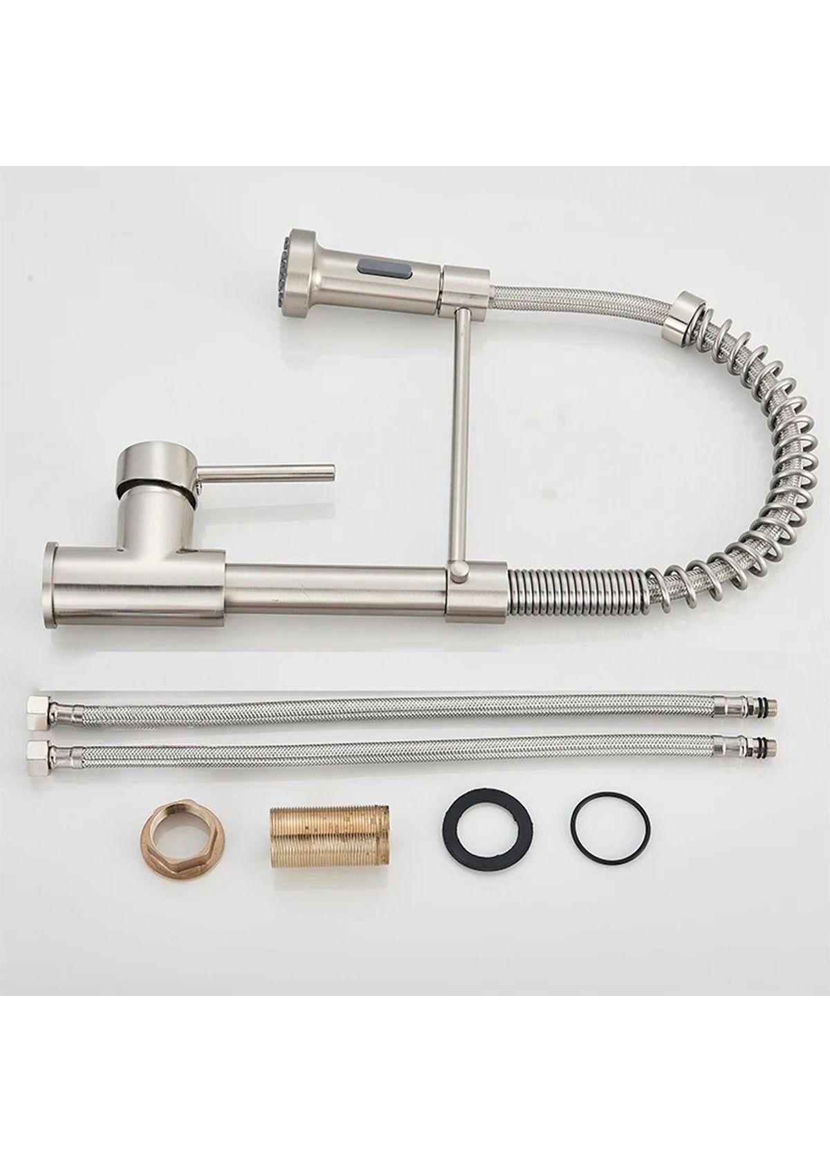 Llave Grifería Lavaplatos Simple Cuello Cisne Flexible Tap03-6