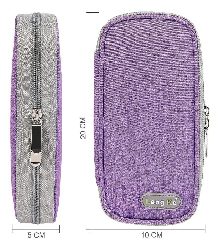 Bolso Para Viaje Estuche Cooler Porta Insulina Refrigerante Tela Morado-5