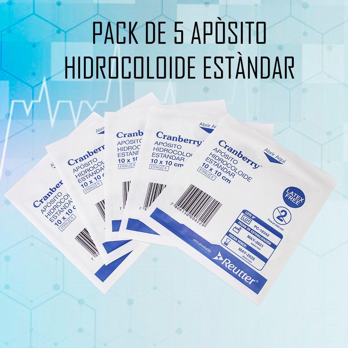 Apósito Hidrocoloide Estándar 10x10cm - Pack De 5 Unidades-2