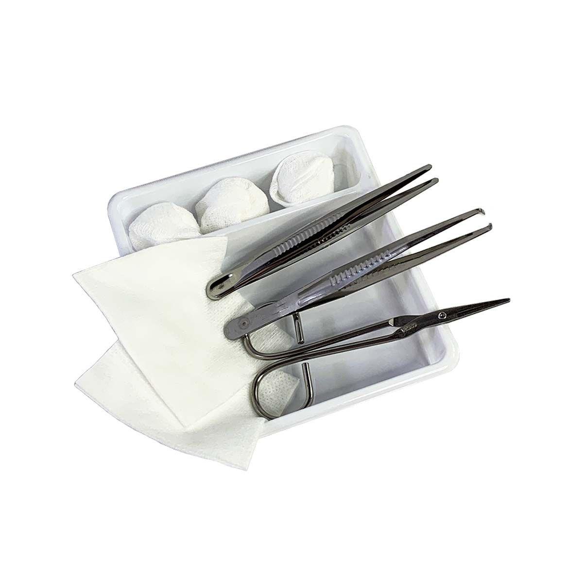 Kit De Curación Estéril 2 Pinzas - Incluye 9 Piezas-1