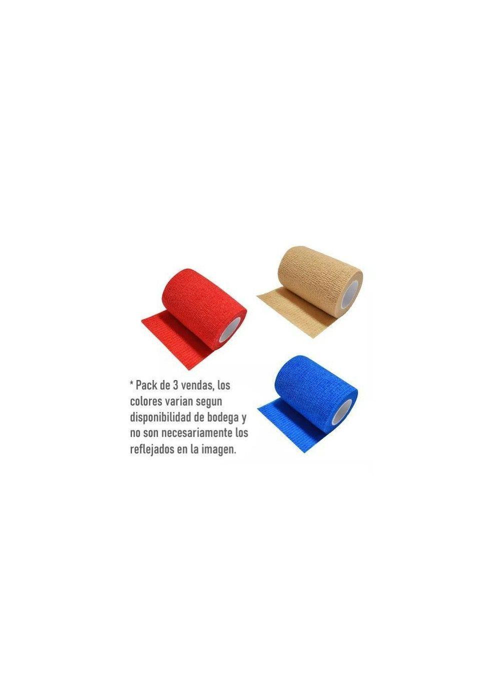 Pack 3 Venda Compatible Con Coban Autoadherente 7.5cm X 4.5m-1