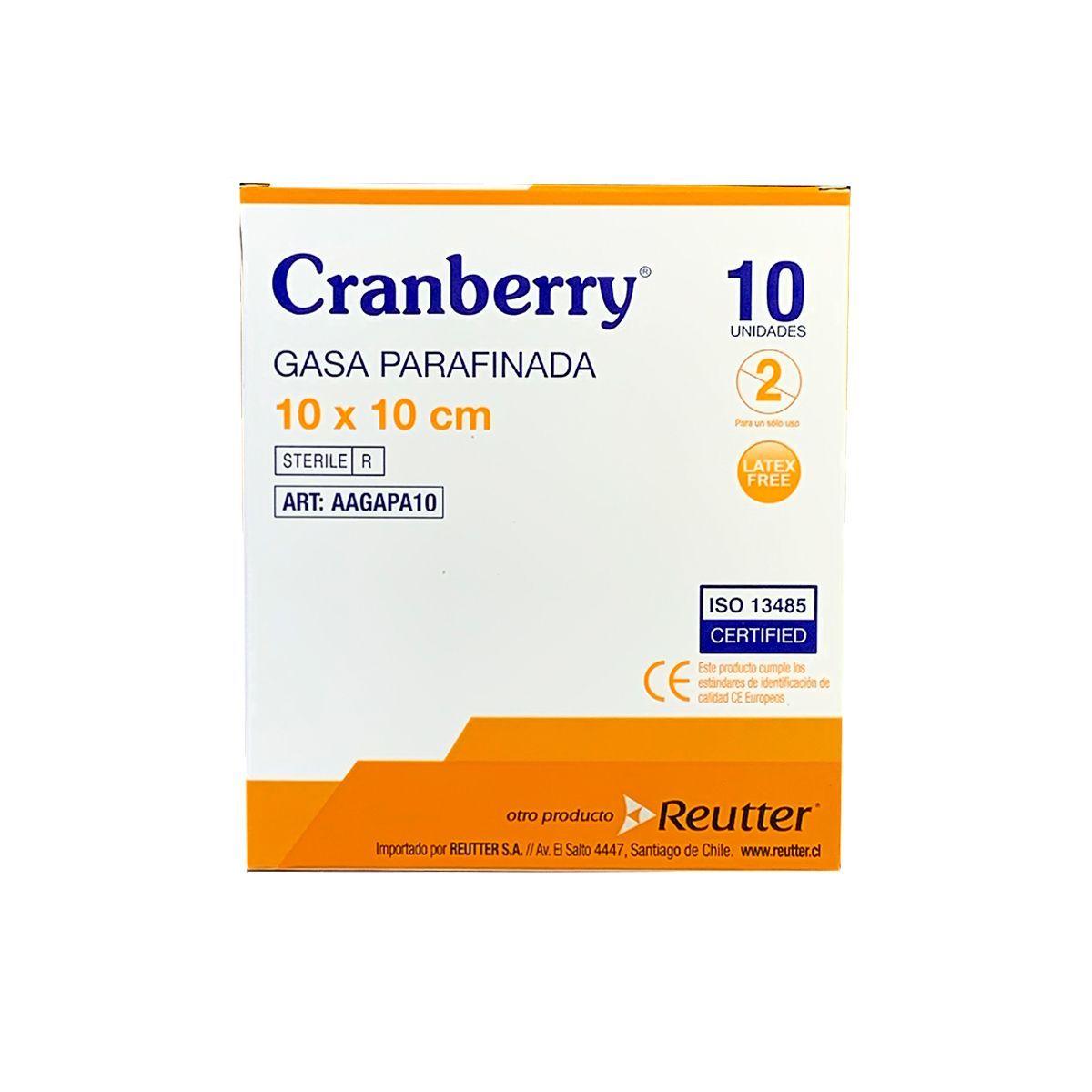 Gasa Parafinada Cranberry 10x10cm - Pack De 5 Und-0