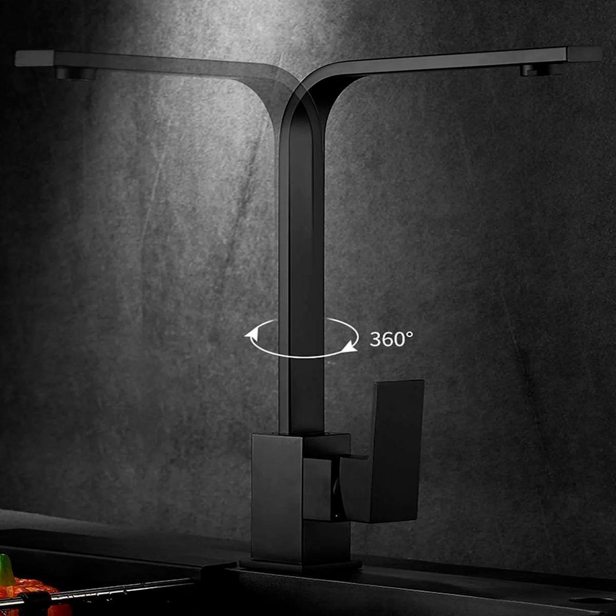 Llave Griferia Lavaplatos Cuadrado Cuello Giratorio Tap26-5