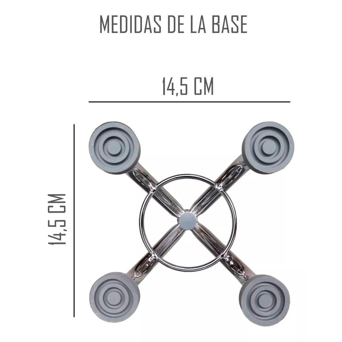Baston Ortopedico Cuadruple 4 Patas Altura Regulable Tipo T-1