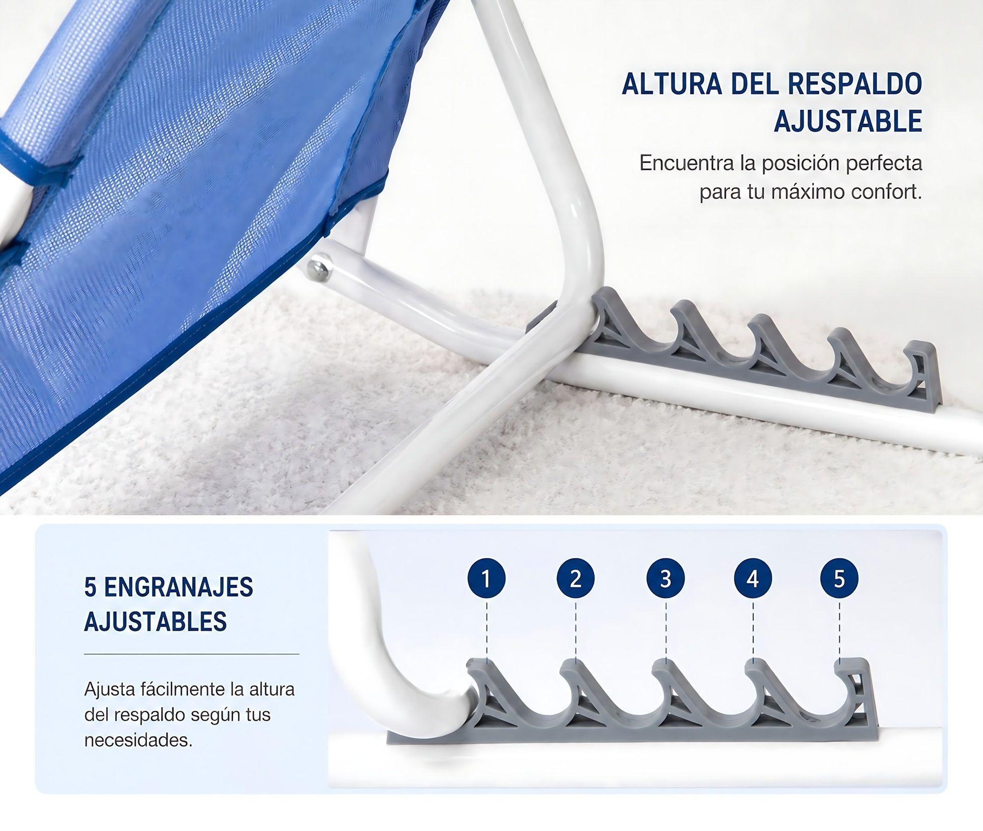 Respaldo Portatil Plegable Cama Para Sentar Enfermos-4