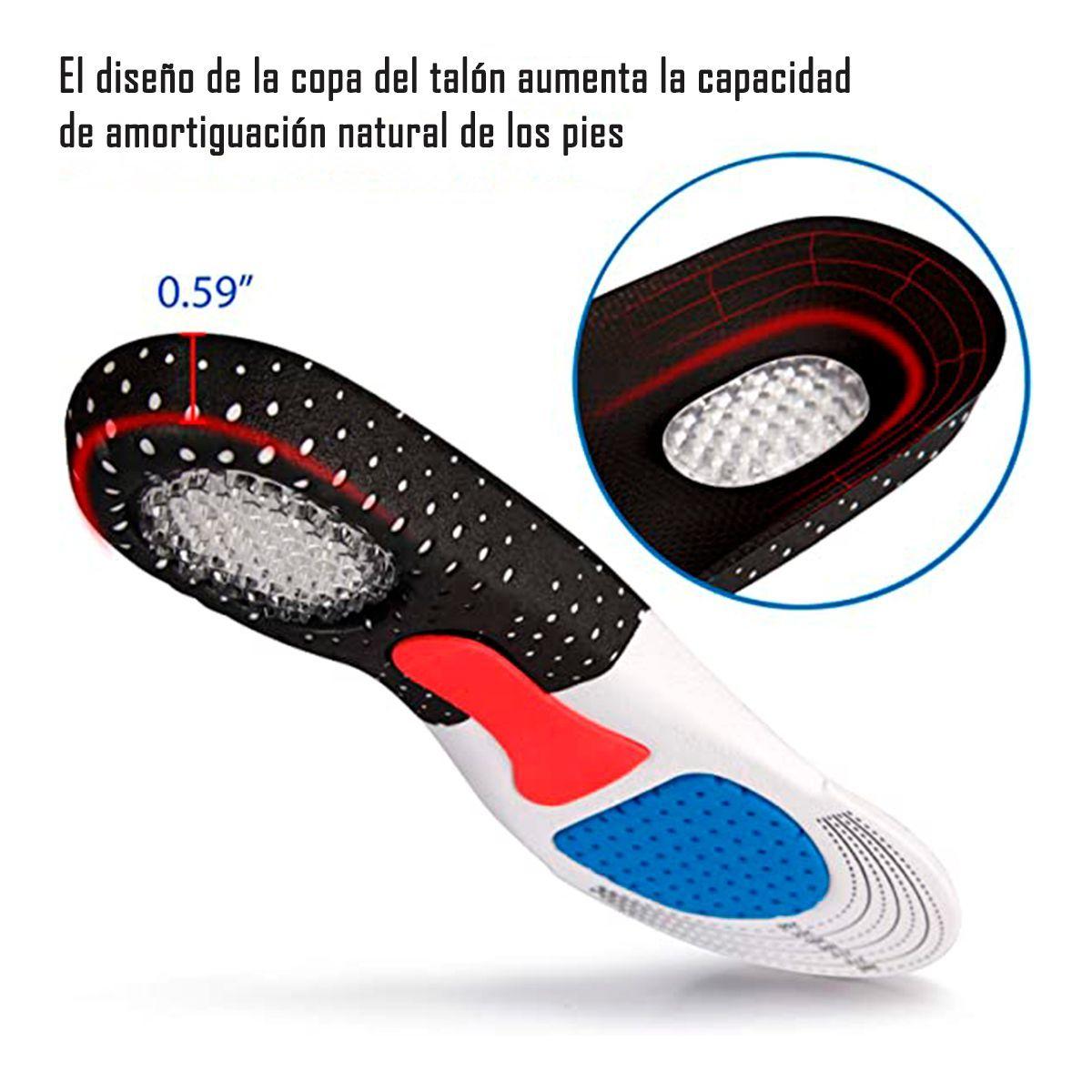 Plantillas Ortopédicas Ajustables Deportiva - Fascitis Talla 40-46-2