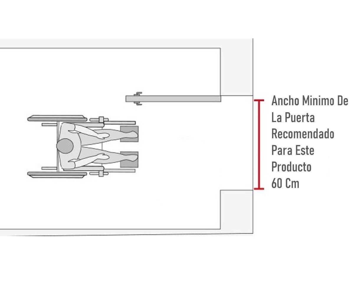 Silla De Ruedas Apoyabrazos Abatibles Doble Freno Plegable Aluminio-7