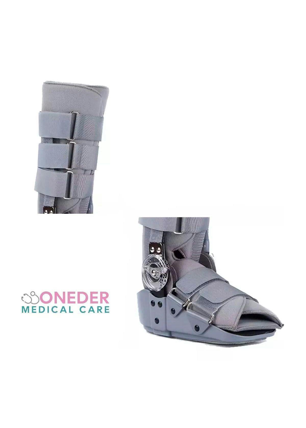 Bota Ortopédica Mecanismo Rom Cam Walker Alta Gris Oneder Talla S-3