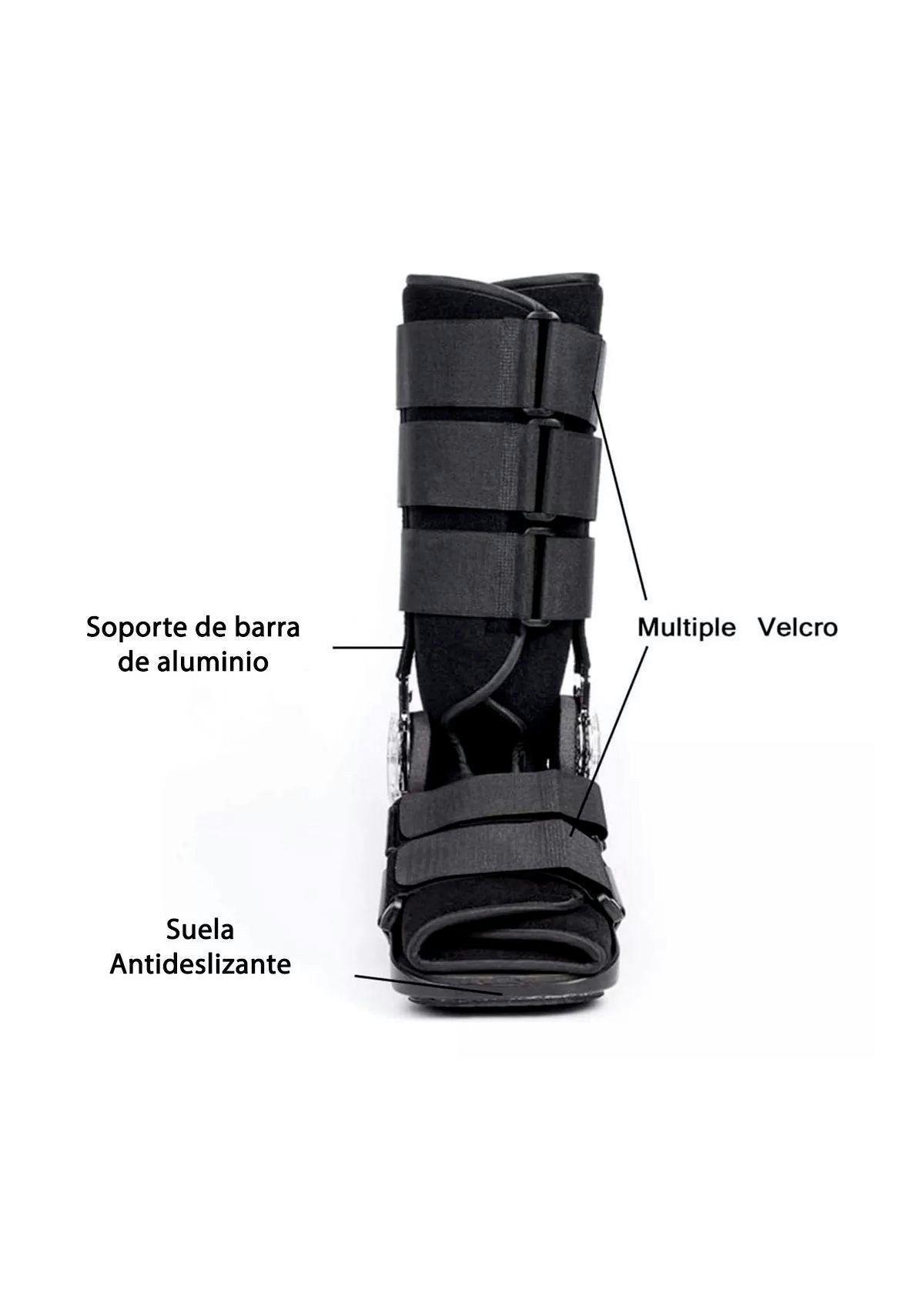 Bota Ortopédica Mecanismo Rom Cam Walker Alta Negra Oneder Talla S-4